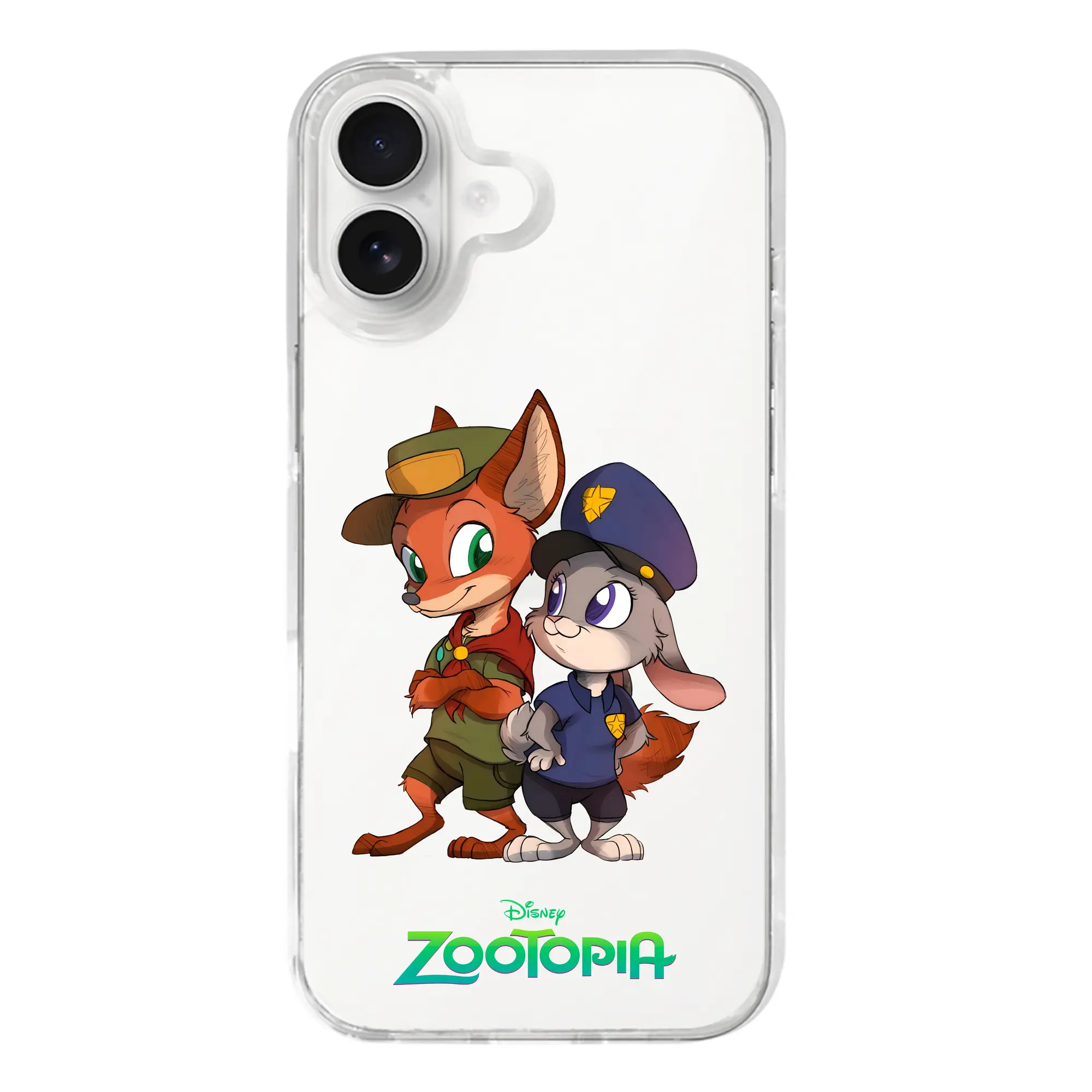 ズートピア グッズ,ニック・ワイルド - iPhone 17シリーズ 透明スマホケース – 薄型・耐衝撃・精密フィット保護カバー